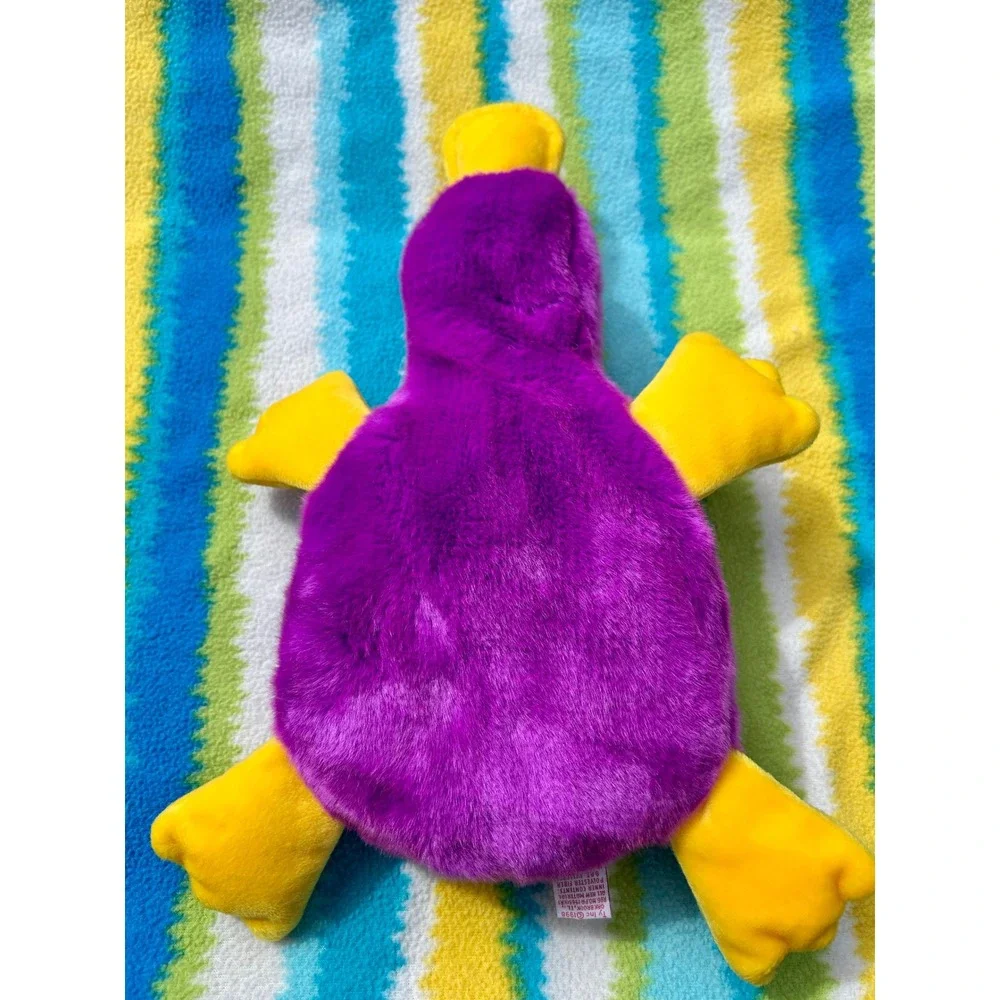 Ty Beanie Buddies Patti Platypus Purple Yellow Plush 1998 Large Size‎ Excellent